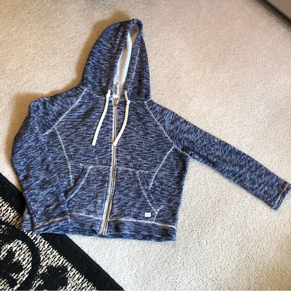 Billabong Blue & White Zip Hoodie